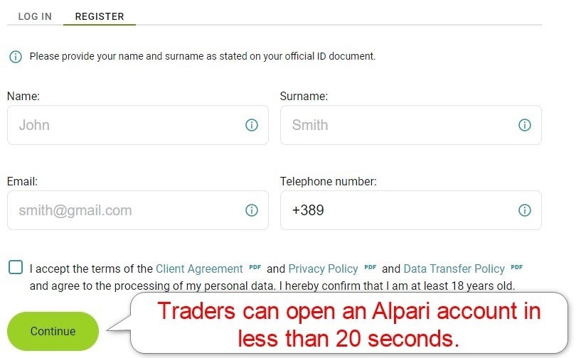 Alpari Account Opening Alpari Account Opening